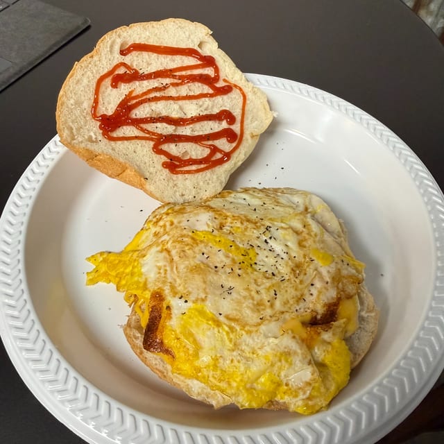 Egg & Cheese On A Roll.